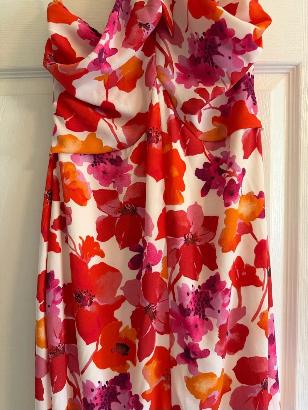Premier Pink & Red Floral Halter One-Piece